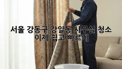 서울 강동구 강일동 사무실 청소, 이제 쉽고 빠르게!