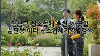 강남구 청소업체 추천 ✨ 깨끗함 끝판왕 어디? #청소업체지역별검색
