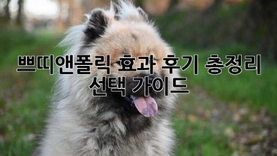 쁘띠앤폴릭 효과 후기 총정리: 선택 가이드